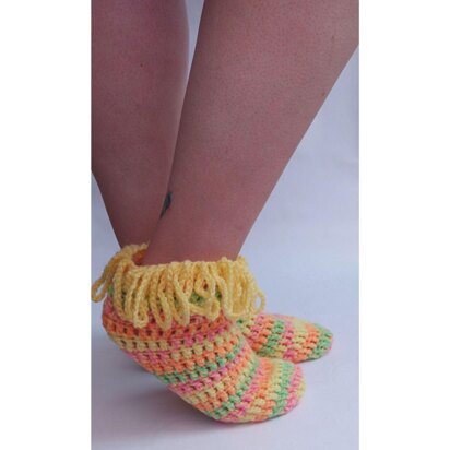 Cute Cuffs Crochet socks Fringe