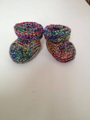 Chunky Baby Bootees, Knitting Pattern
