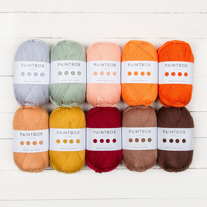 Paintbox Yarns Wool Mix Aran 10 Ball Color Pack