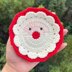 Santa Coaster Free Crochet Patterns PDF - Christmas Decoration - Christmas Ornament