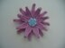 CROCHET 3D FLOWER BROOCH