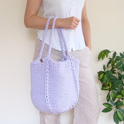 Large Knit Tote Bag