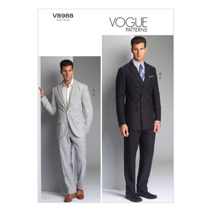 Vogue Men's Jacket and Pants V8988 - Sewing Pattern