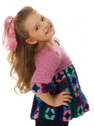 Just Plain Fun Child's Top in Caron Simply Soft and  Simply Soft Collection - Downloadable PDF