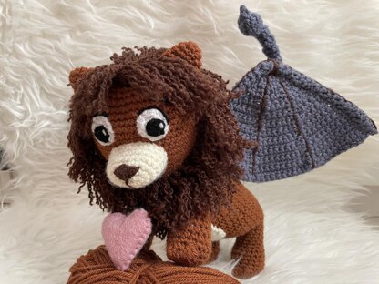 Manticore amigurumi doll