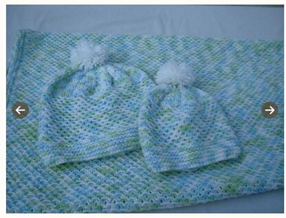 Funny Print Baby Hat Blanket.