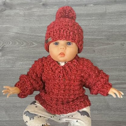 Berri Pullover Sweater and Hat Set