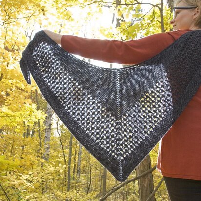 Through the Darkness Shawl - knitting pattern