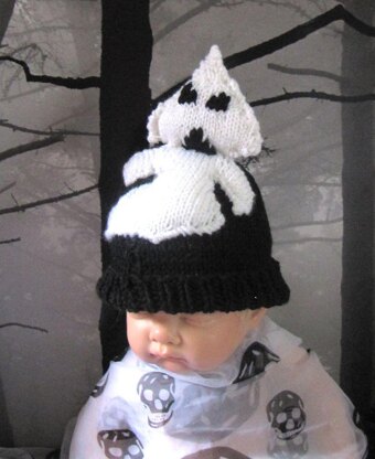 Baby White Ghost Beanie