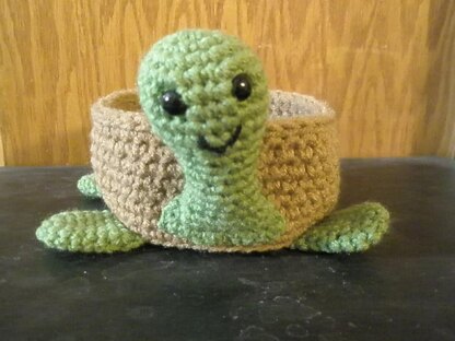 My Little Turtle Bowl Crochet pattern by Tammy Mehring | Knitting