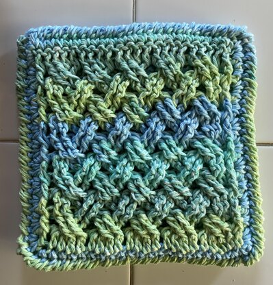 Black Bean Dyed Crochet Pot Holder Pattern - The Knotted Nest