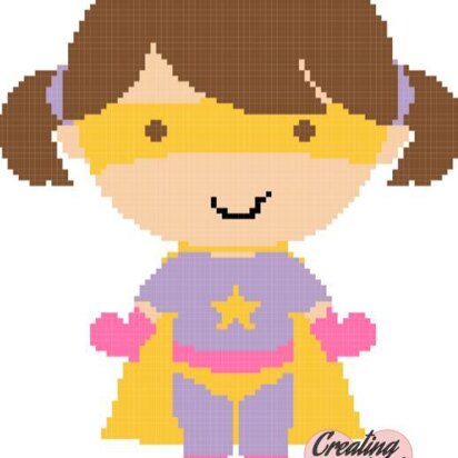 Super Kid Girl Stitch Graphgan