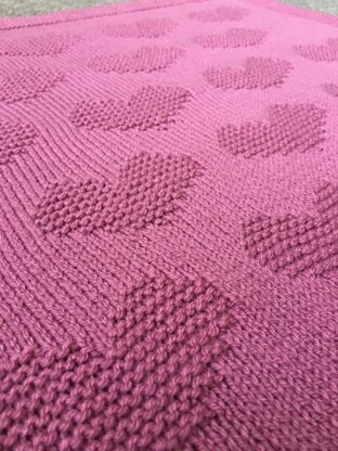 Love Heart Baby Blanket