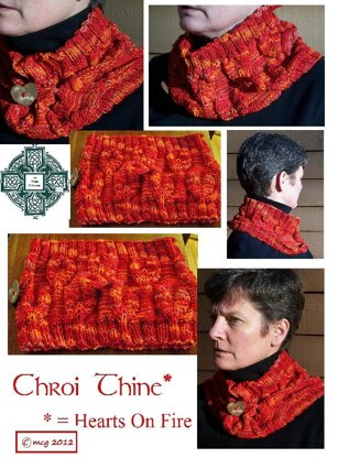 Chroi Thine (Irish = Hearts On Fire) cowl