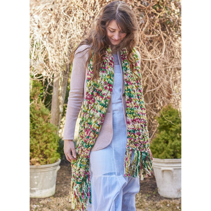 Crisantemo Scarf in Berroco Coco - Downloadable PDF