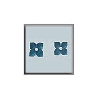 Mill Hill Bead MH12187 - 4 Petal Flower Matte Aqua