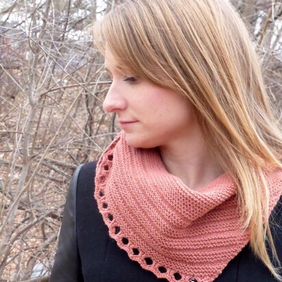 Rustic Simplicity Shawlette - knitting pattern