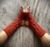 Lacy Red Yoga Socks