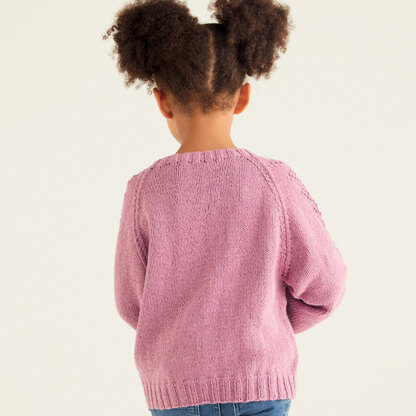 Sirdar 2540 Lace Raglan Pullover PDF