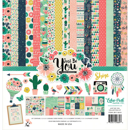 Echo Park Paper Echo Park Collection Kit 12"X12" - Just Be You