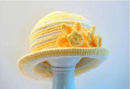 Crochet Daffodil Hat