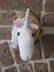 Faux taxidermy unicorn head