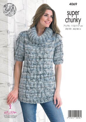 Sweaters in King Cole Super Chunky - 4069 - Downloadable PDF