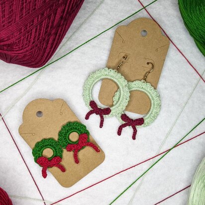 Christmas Wreath Earrings