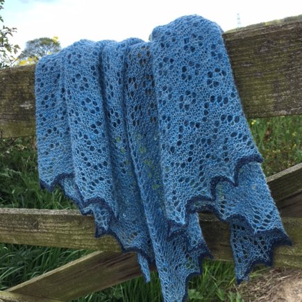 Cornflower Shawl #6