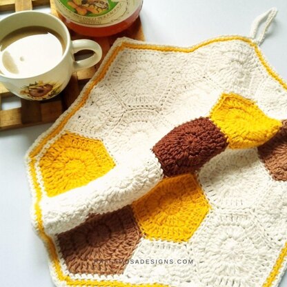 Hexagon Honeycomb Dishcloth