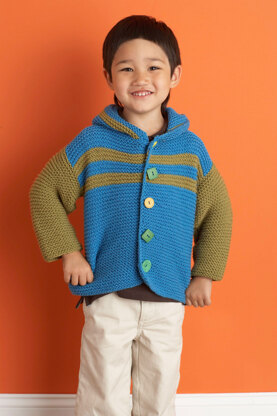 Patrick's First Jacket in Lion Brand Cotton-Ease - 70623AD