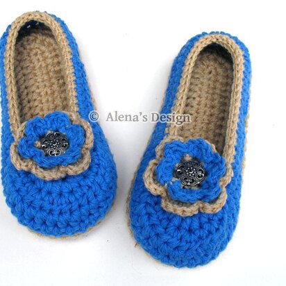 Women's Slippers With Flower