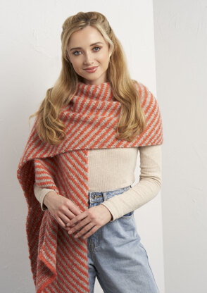 Cutler Wrap in Rowan Brushed Fleece - RTP004-0011-DEP - Downloadable PDF