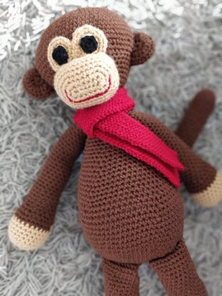 Alfred the Monkey crochet amigurumi