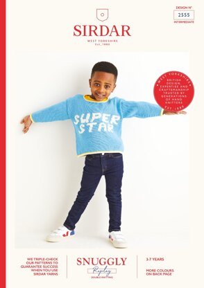 SuperStar jumper in Sirdar Snuggly Replay DK - 2555 - Downloadable PDF