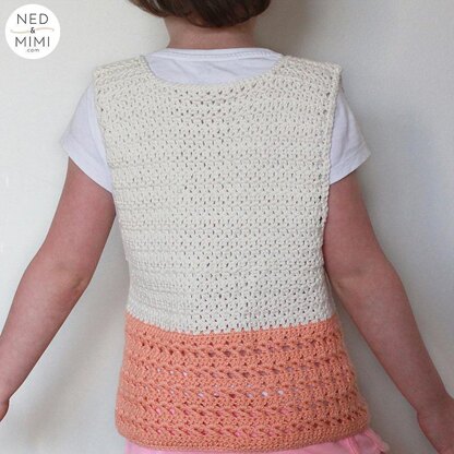 Peaches and Cream Girls Vest