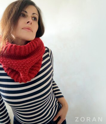 Cirrocumulus knit tube scarf