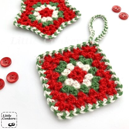Granny Crochet Ornaments