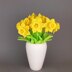 Crochet pattern daffodils bouquet of flowers or single flower