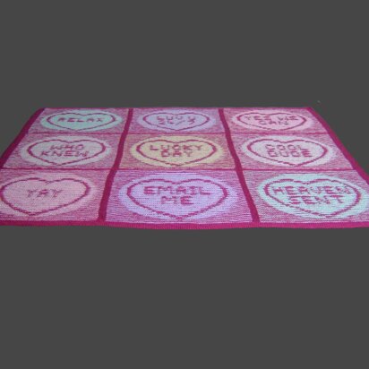 Love Hearts Illusion Blanket and Cushion