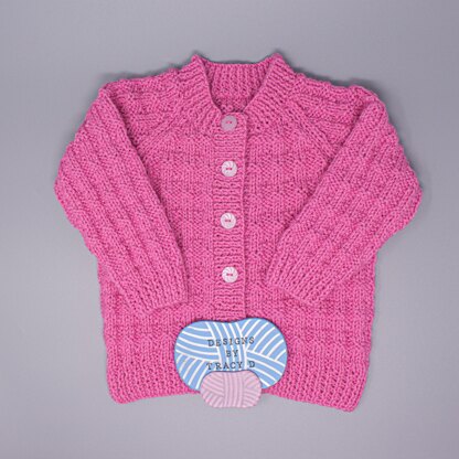 Erin unisex baby cardigan 20" & 22" chest