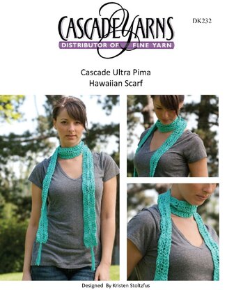 Hawaiin Scarf in Cascade Ultra Pima - DK232