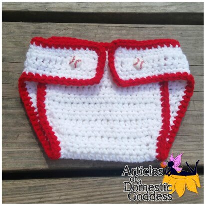 Big League 0-24 Month Baseball Diaper Cover