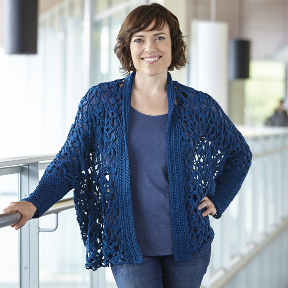 Valley Yarns WEBS DIR08 Crocheted Goshen Jacket by Doris Chan at