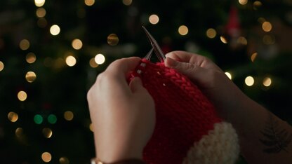 Santa Hat Knitting Pattern