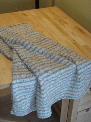Staggered Eyelets Baby Blanket