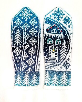 Snow Globe Mittens