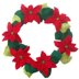 Poinsettia Christmas Wreath