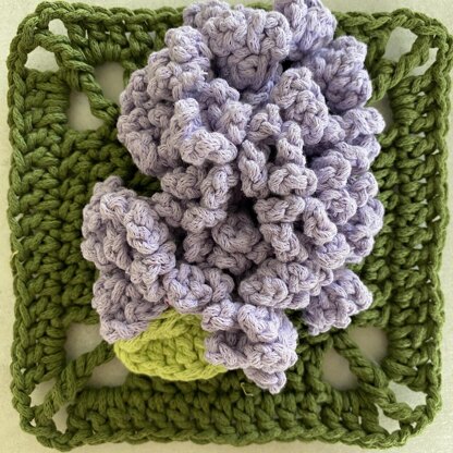 Lilac Flower Granny Square