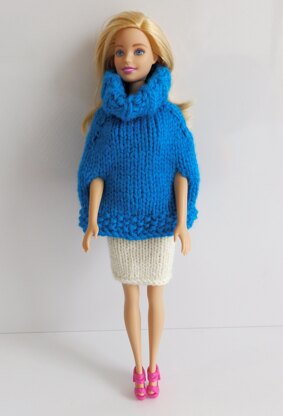 Poncho & Skirt Barbie Outfit